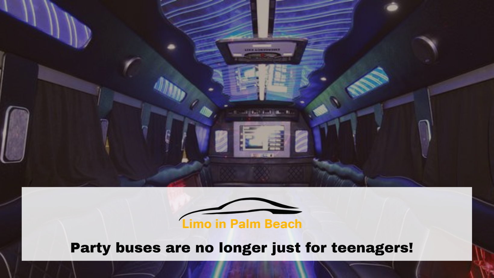 Party buses are no longer just for teenagers!